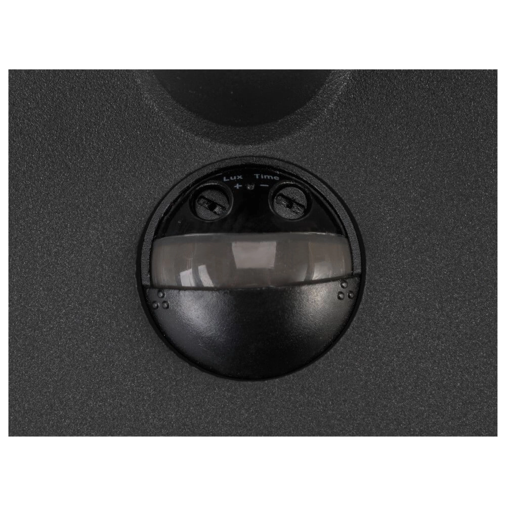 Strakke buitenlamp Q-Ring met sensor - zwart SLV 4024163290746