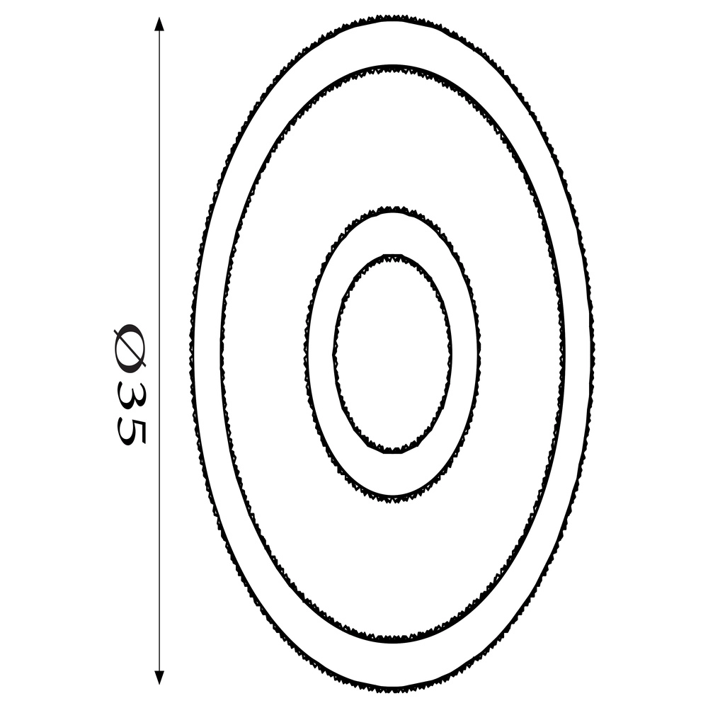Plafonniere Roundel zwart Searchlight 5053423299556