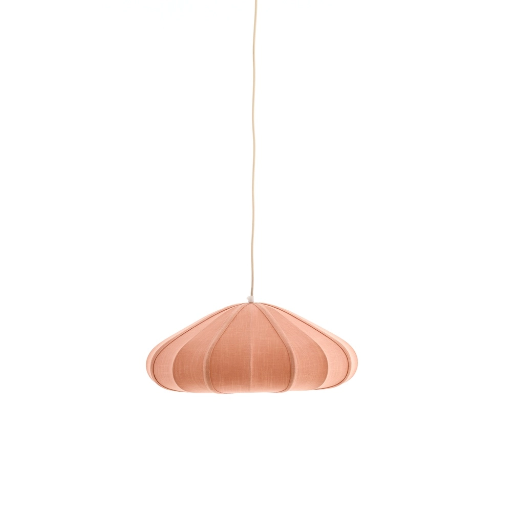 Stoffen hanglamp Cesano Ø 50cm - licht roze