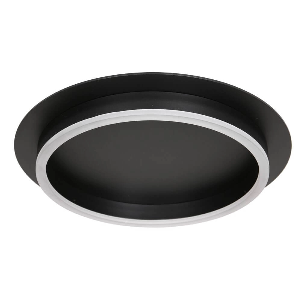 Moderne led plafonnière Ringlux zwart - Ø 32cm Steinhauer 8712746170573