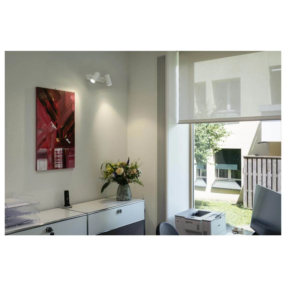 Opbouwspot Noblo wit 2-lichts instelbaar SLV 4024163300469