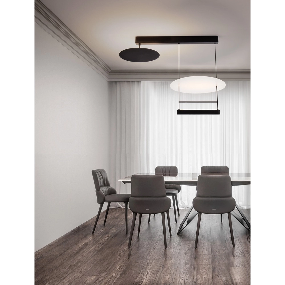 Hanglamp Diona design zwart met wit Lyora 5212017451491