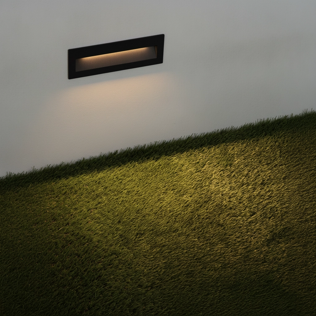 Inbouw wandlamp Drat zwart