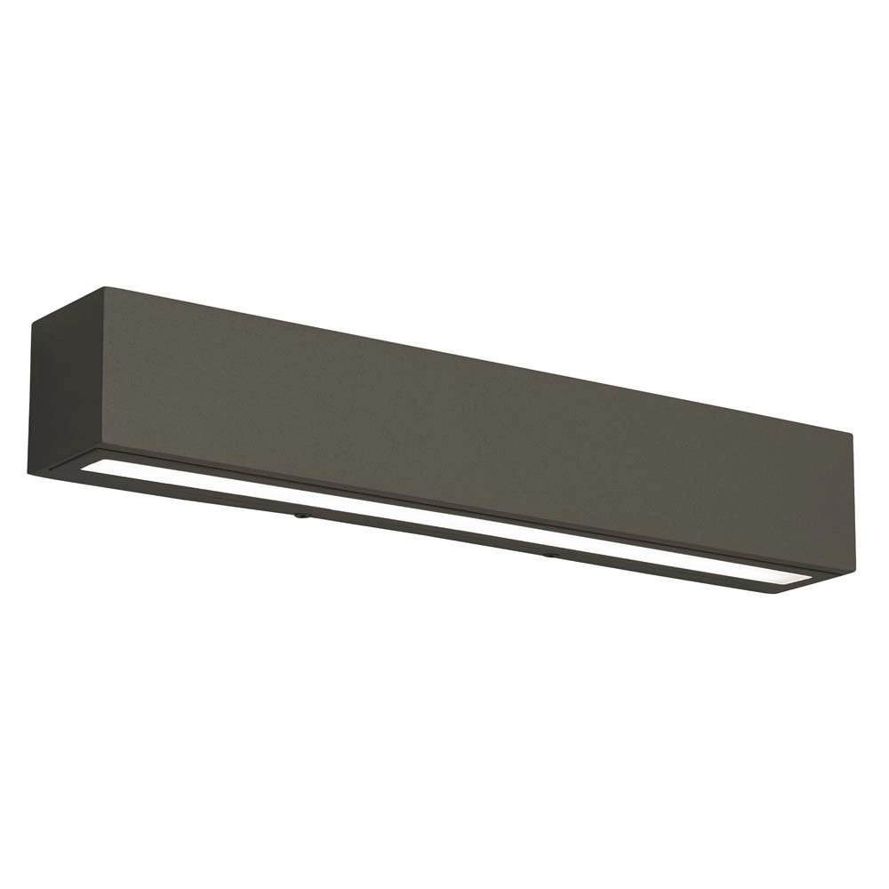 Langwerpige downlighter Spot Square Up - Down 42cm antraciet