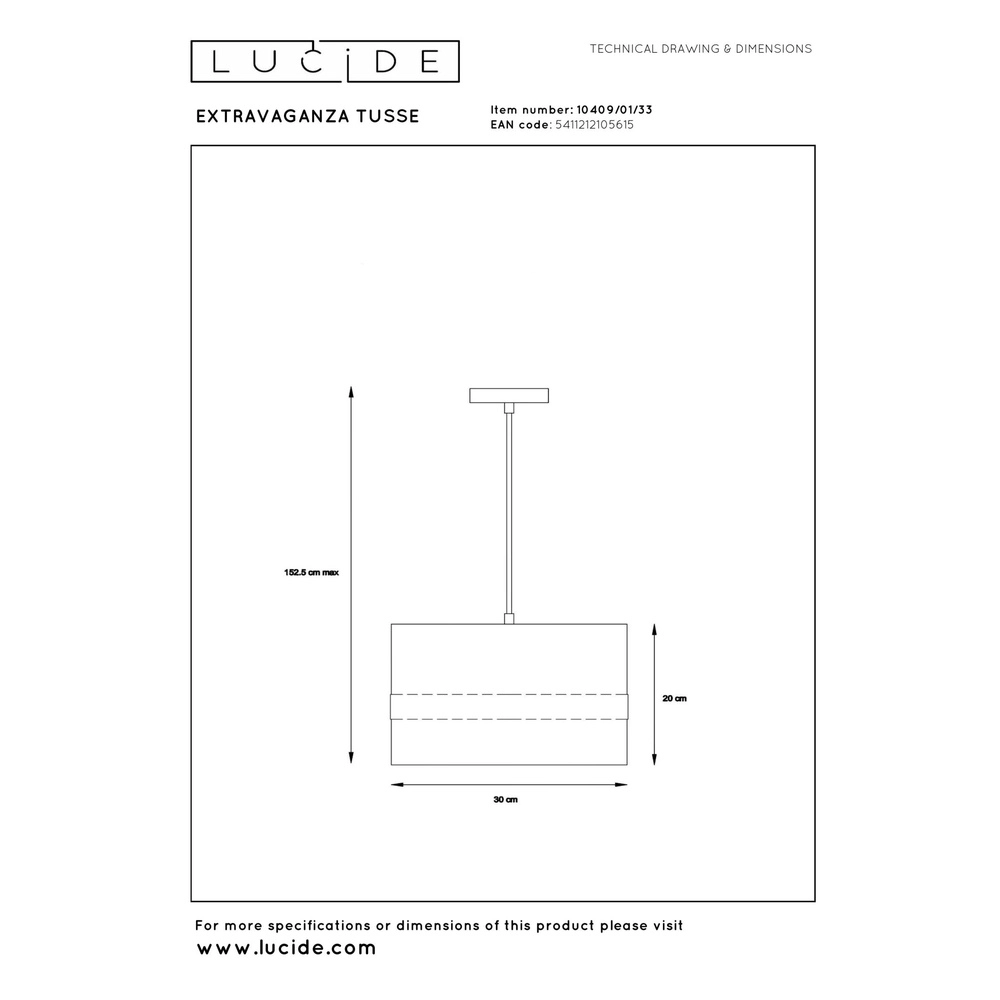 Design hanglamp Extravaganza Tusse groen Lucide 5411212105615
