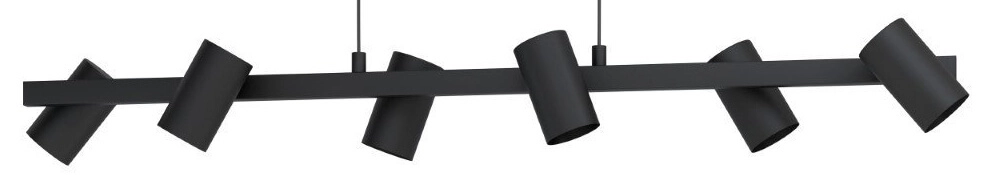 Eetkamer hanglamp Gatuela 1 6-lichts zwart Eglo 9002759994648