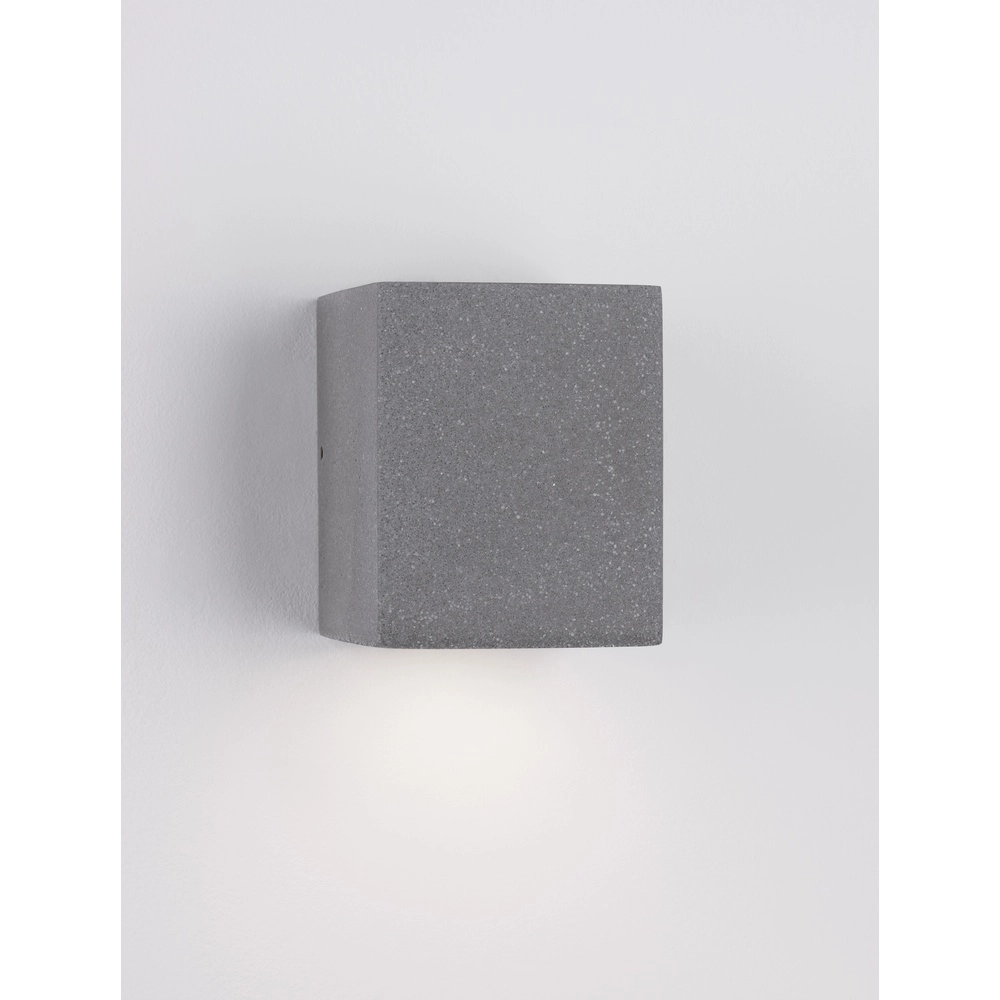 Vierkante spot Emile betongrijs