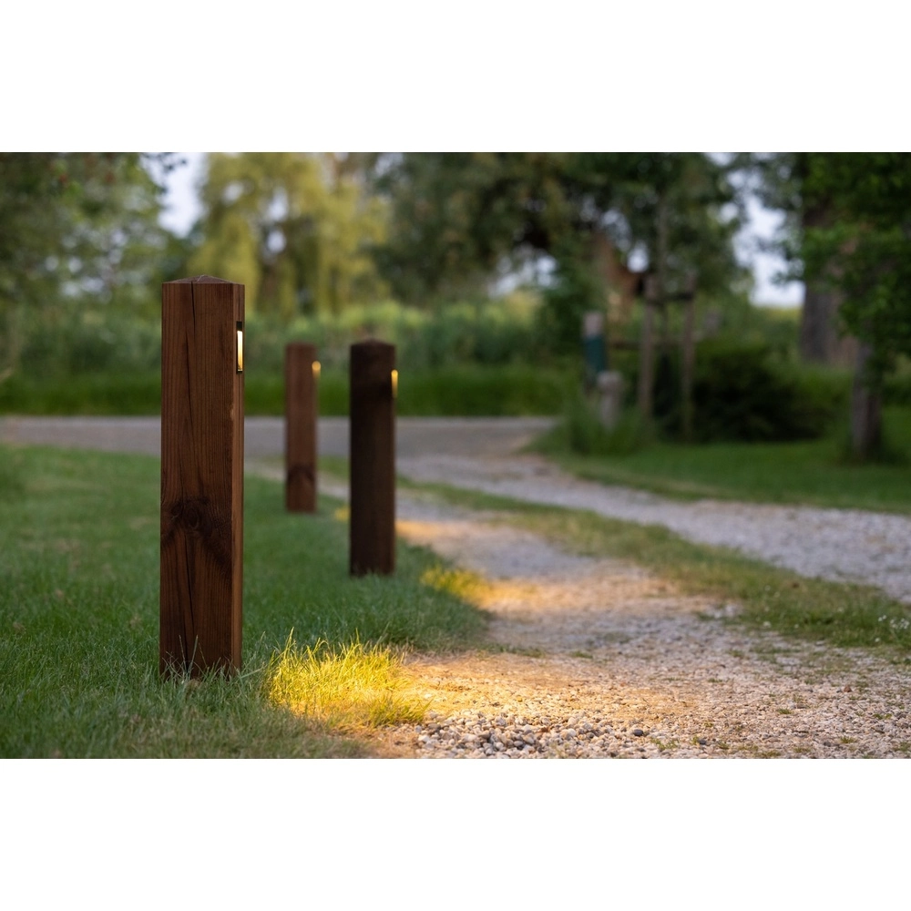 Houten pad lamp Torre 100 Eiken - 10x10x90cm - 2700K Timberlab 8716803514553