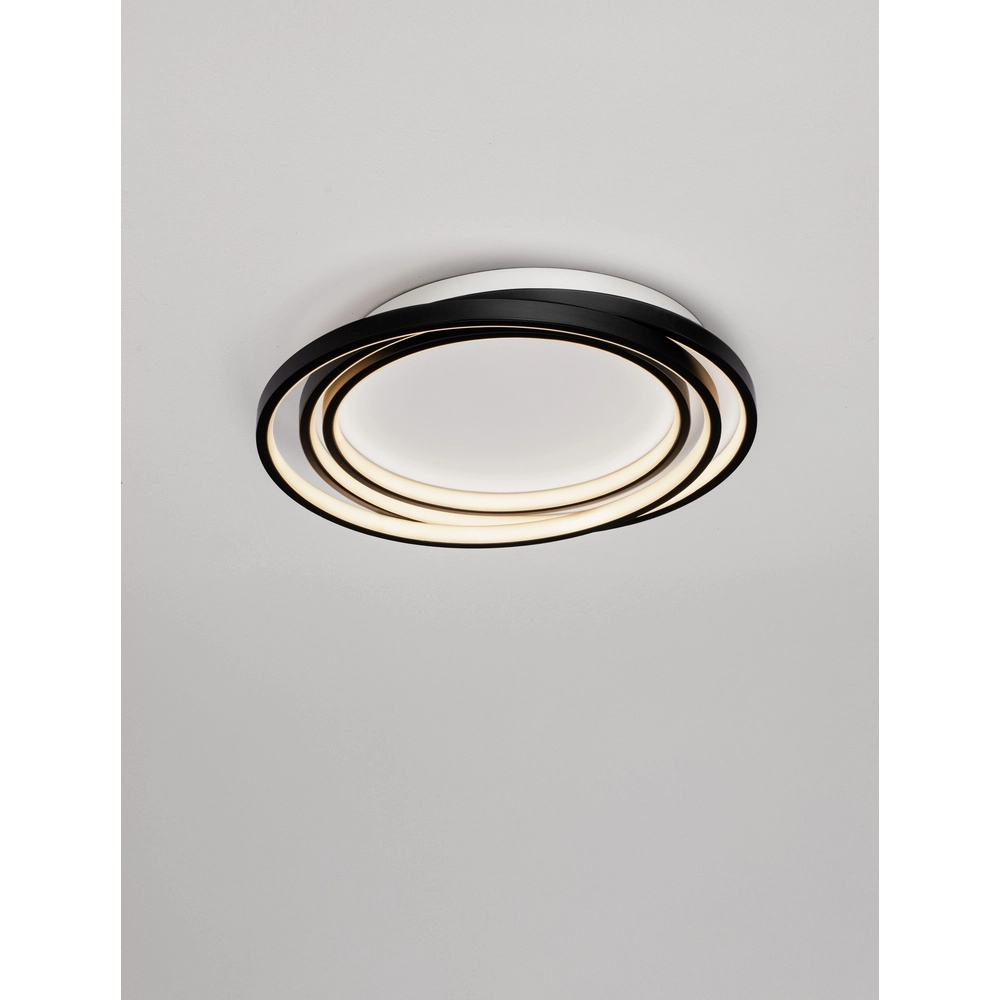 Ronde plafondlamp Arbor zwart Ø 44cm Ronde plafondlamp Arbor zwart Ø 44cm