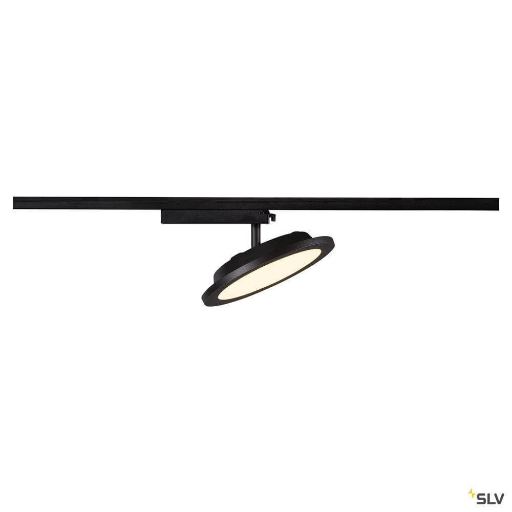 1-fase led paneel Panel Track rond zwart