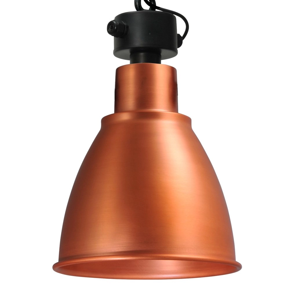 Roodkoperen eetkamerlamp Industria 2x27 Bud roodkoper met zwart Masterlight 8718121229430