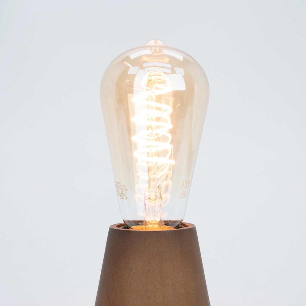 Subtiel tafellampje Asby donker hout Eglo 9002759440152