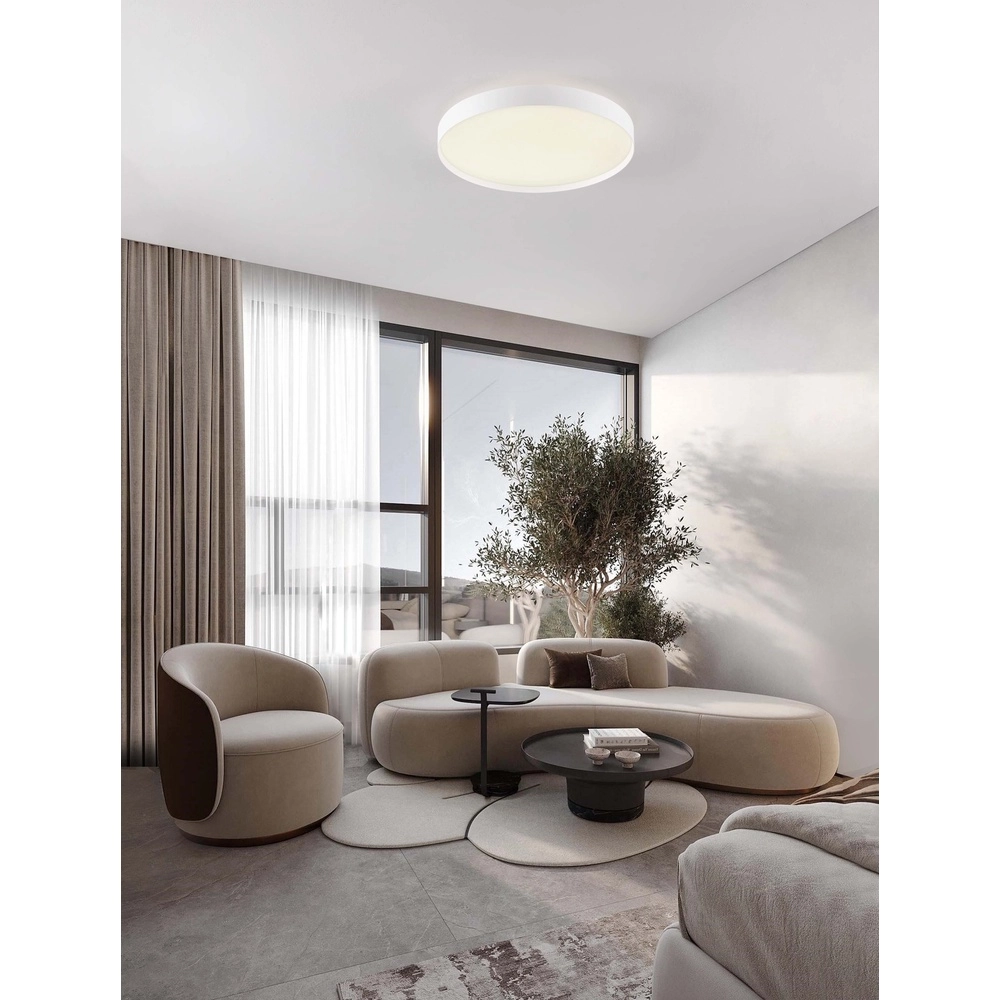 Plafonniere Roi wit Ø 50cm Lyora 5212017448958