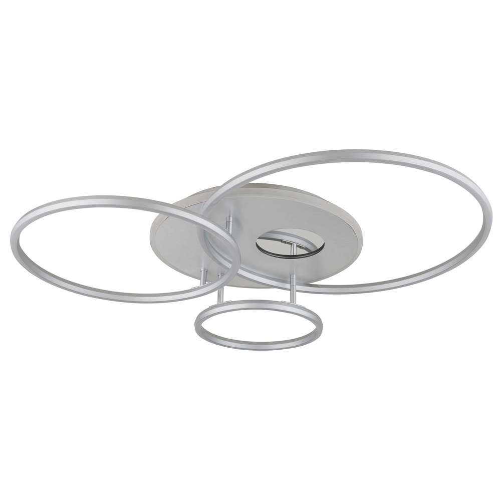 Moderne plafondlamp Invertina zilvergrijs 90cm Globo 9007371575404