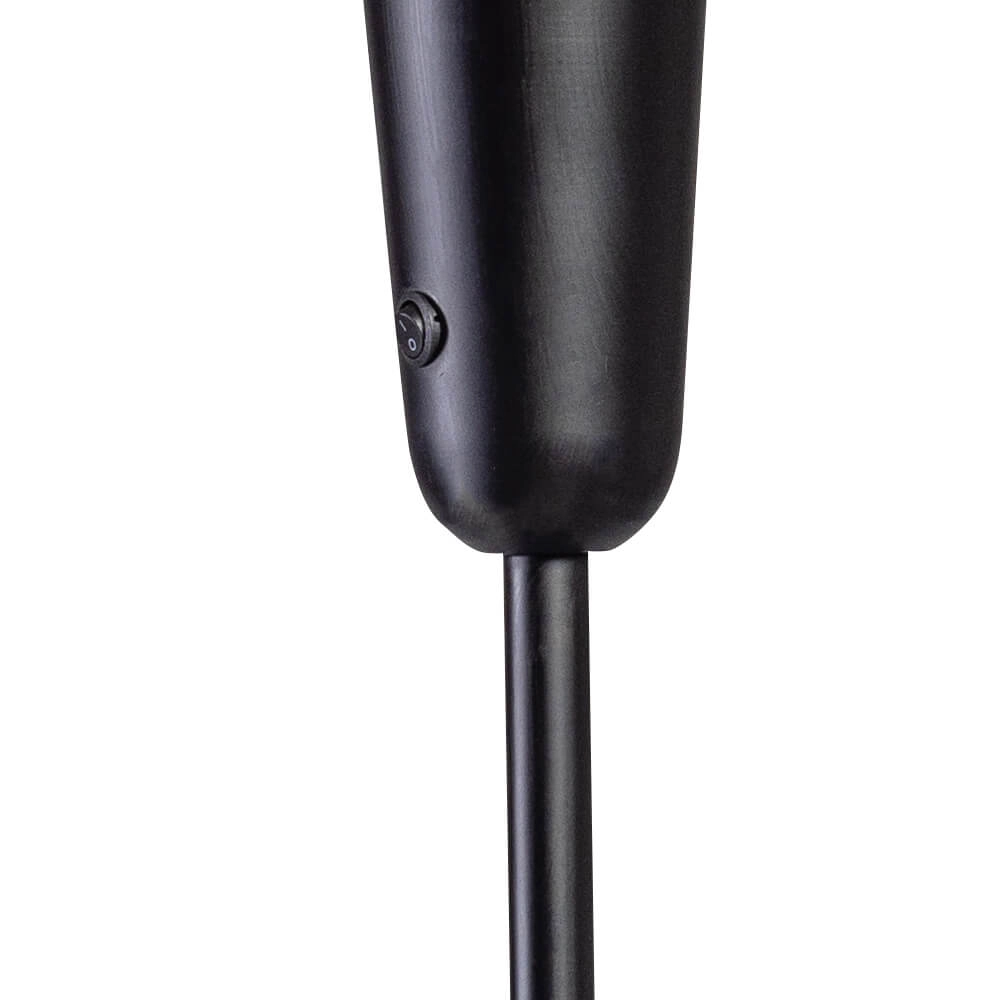 Moderne vloerlamp The Britt zwart met goud ETH 8720195304449