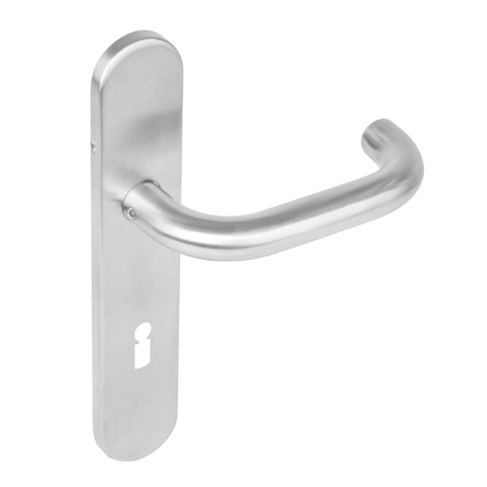 Deurklink Rond sleutelgat 72mm RVS