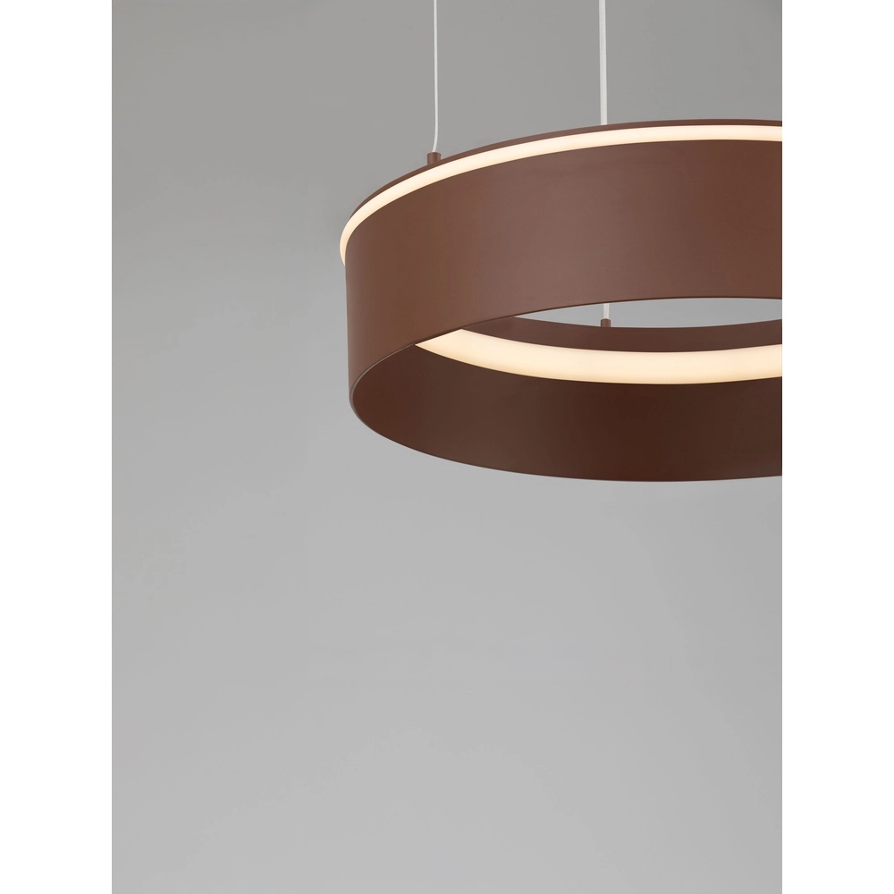 Moderne hanglamp Olivia bruin Ø 40cm Lyora 5212017494238