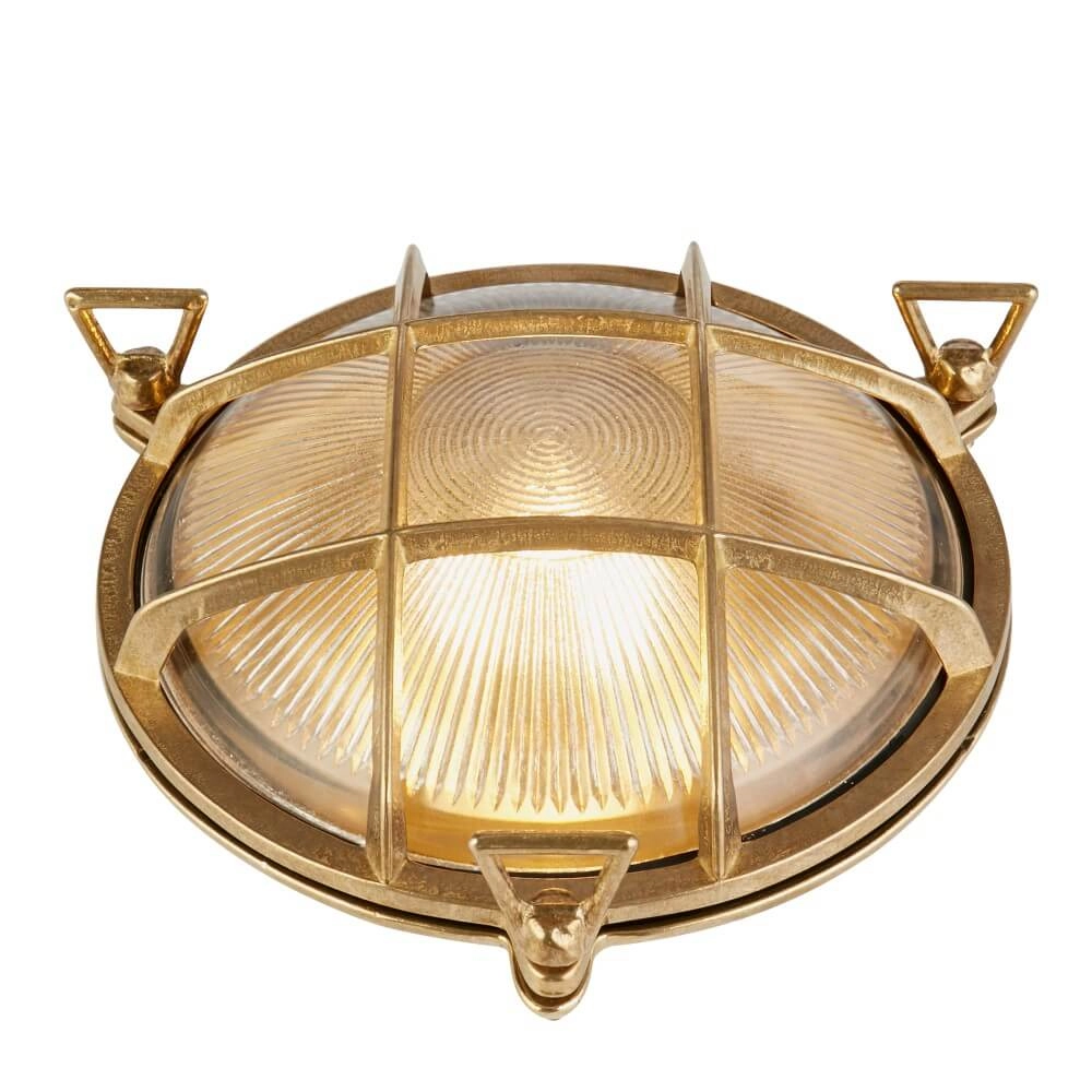 Klassieke wandlamp Bulkhead goud Searchlight 5053423247403