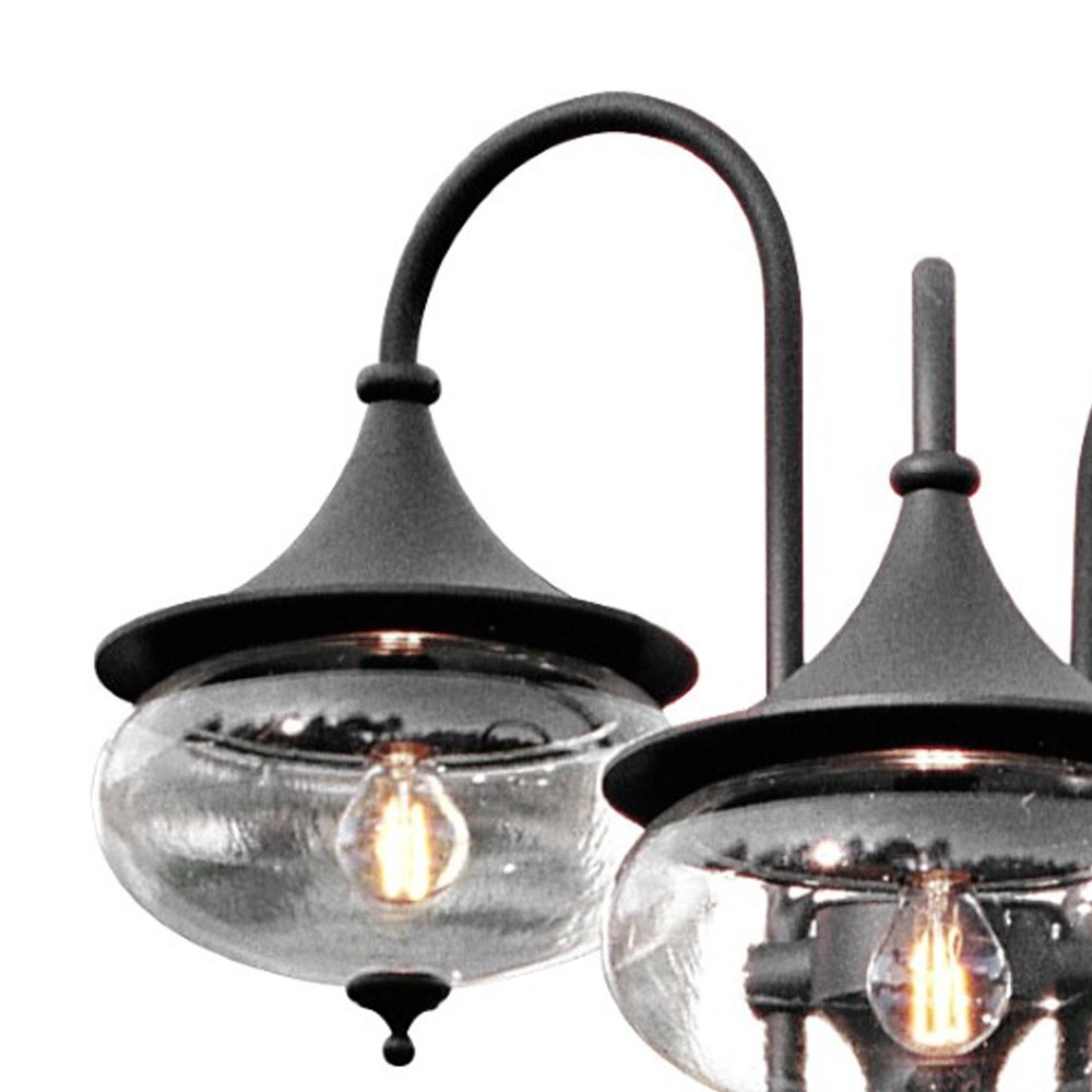 Klassieke lantaarnkap Libra 3-lichts zwart KonstSmide 7318306217507