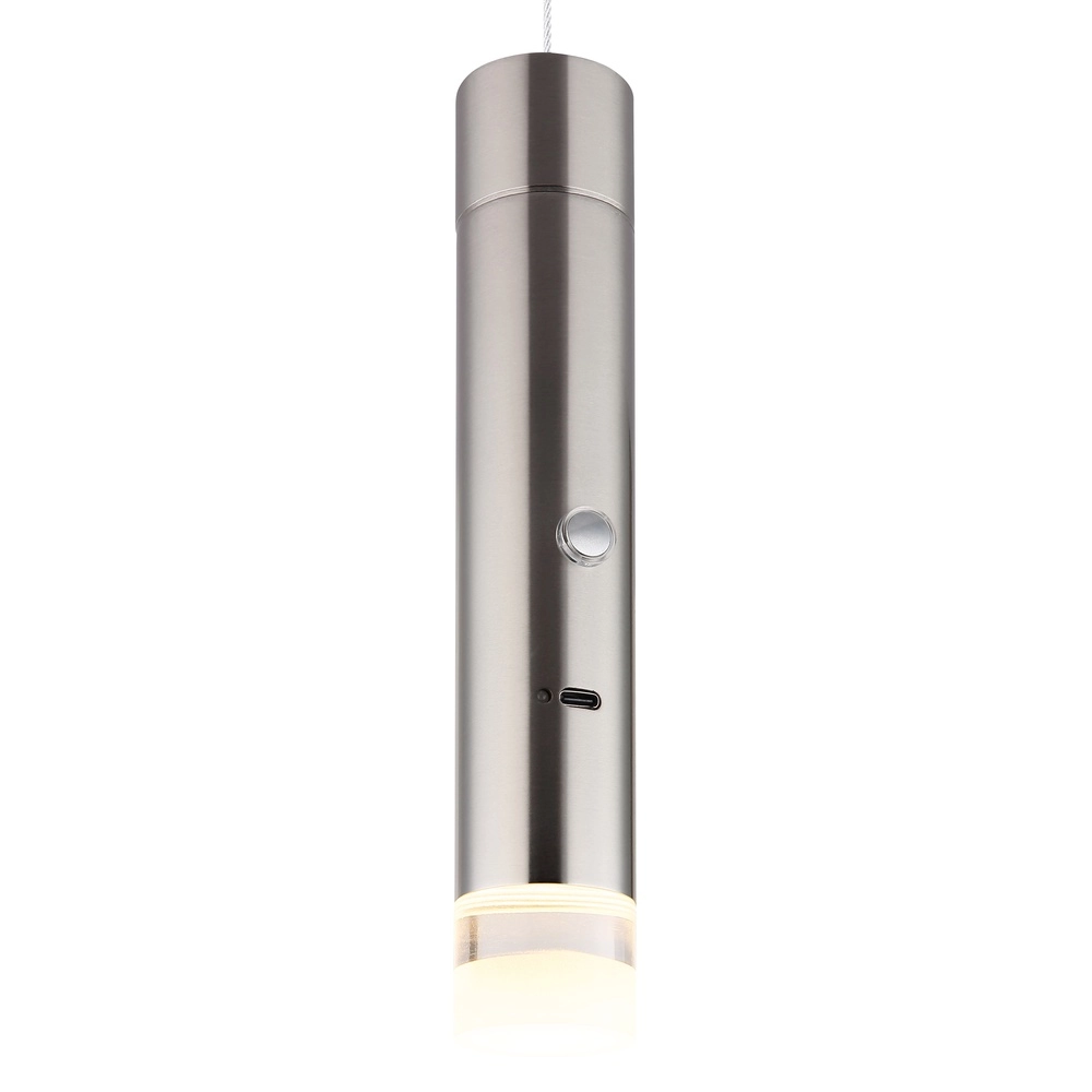 Strakke hanglamp Pelo nikkel Globo 9007371575824