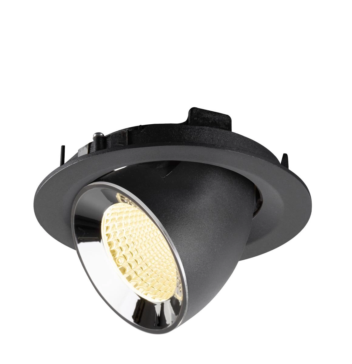 Inbouwspot Numinos Gimble M zwart/chroom 3000K - 40gr SLV 4024163311908