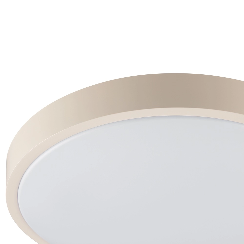 Plafonniere Solistra zand bruin met wit Ø 34,5cm Brilliant 4004353477614