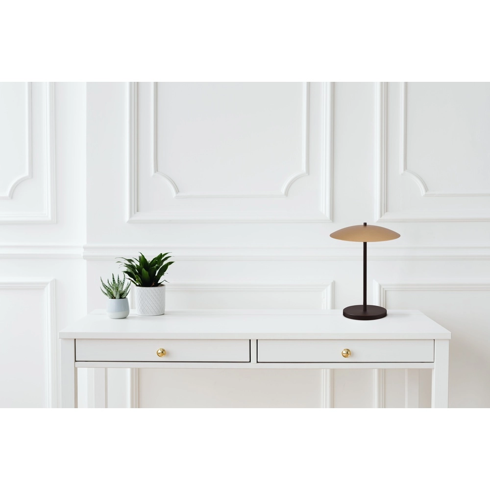 Tafellamp Scala zwart met goud Ø 25cm Masterlight 8718121316406