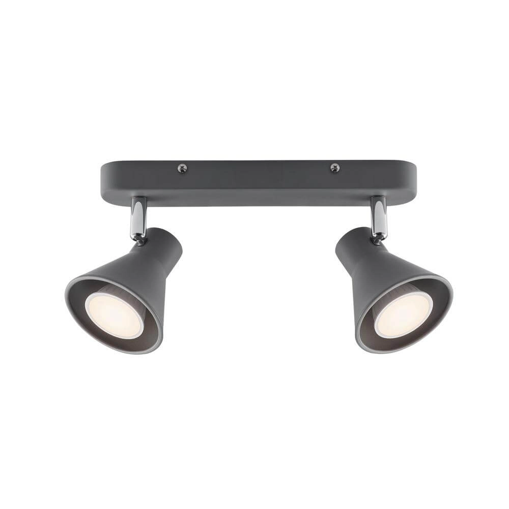 Plafondlamp Eik 2-lichts grijs Plafondlamp Eik 2-lichts grijs