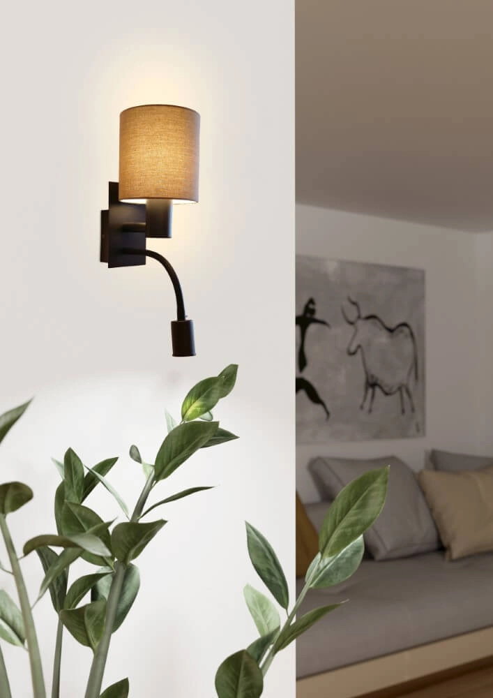 Bedlamp met leeslamp Pasteri Eglo 9008606251728