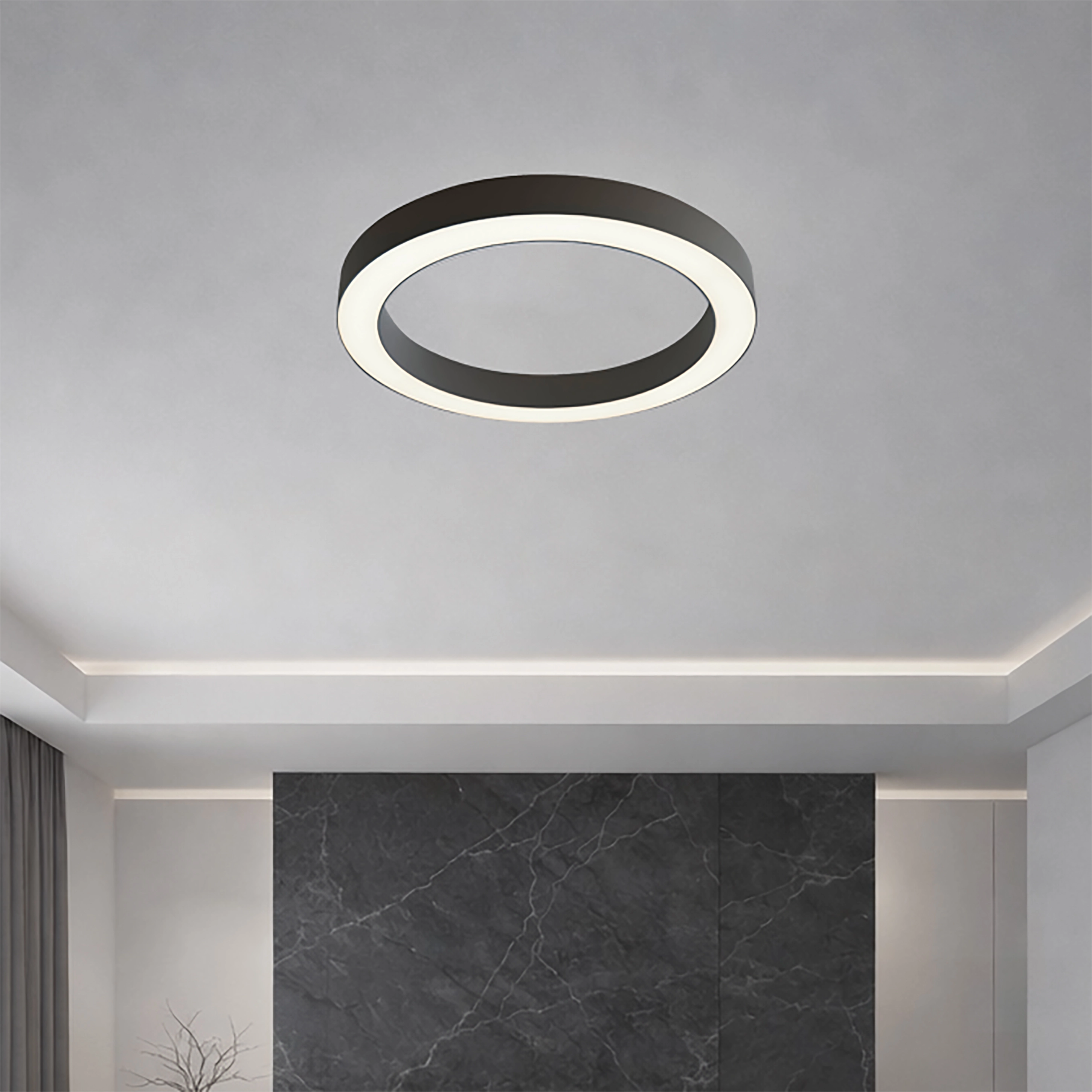 Design plafondlamp Hey-lo zwart Ø 60cm Lyora 5053423315164