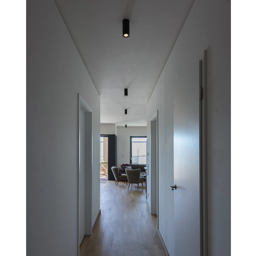 Opbouwspot Enola B zwart SLV 4024163149853