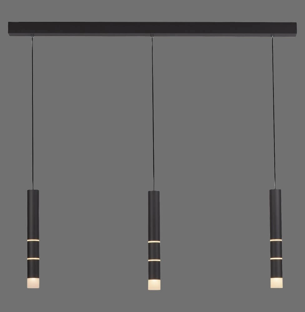 Zwarte hanglamp Pure Vega 3-lichts Paul Neuhaus 4012248357576