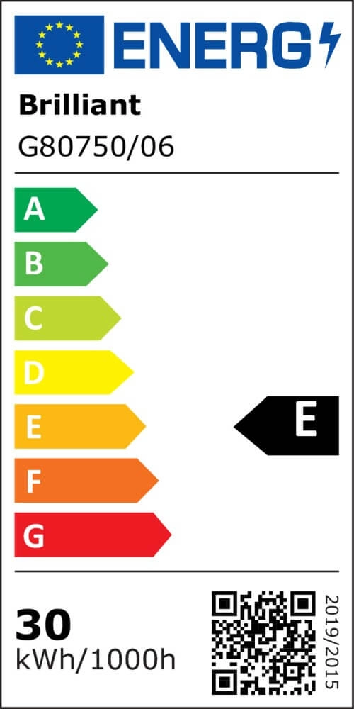 Dimbare plafondlamp Pedley zwart Brilliant 4004353442094