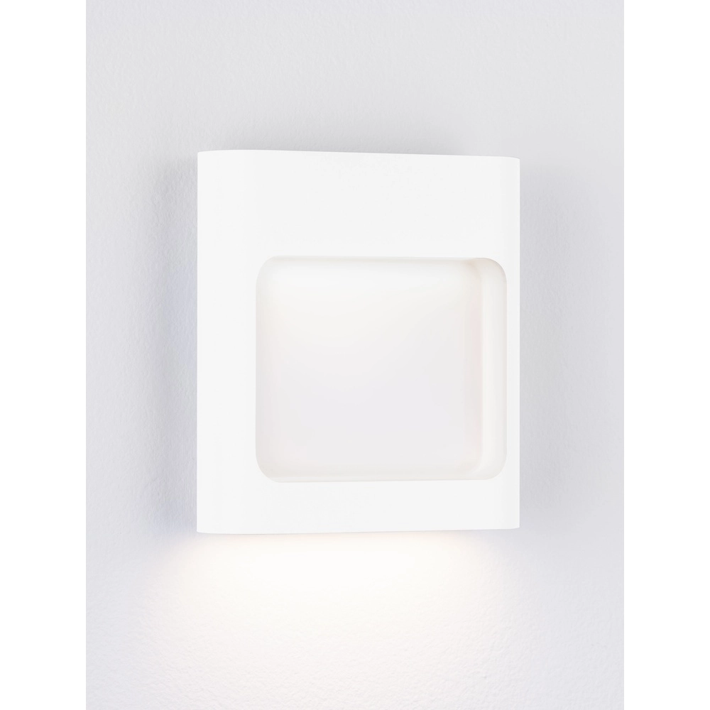 Witte wandlamp Tall down