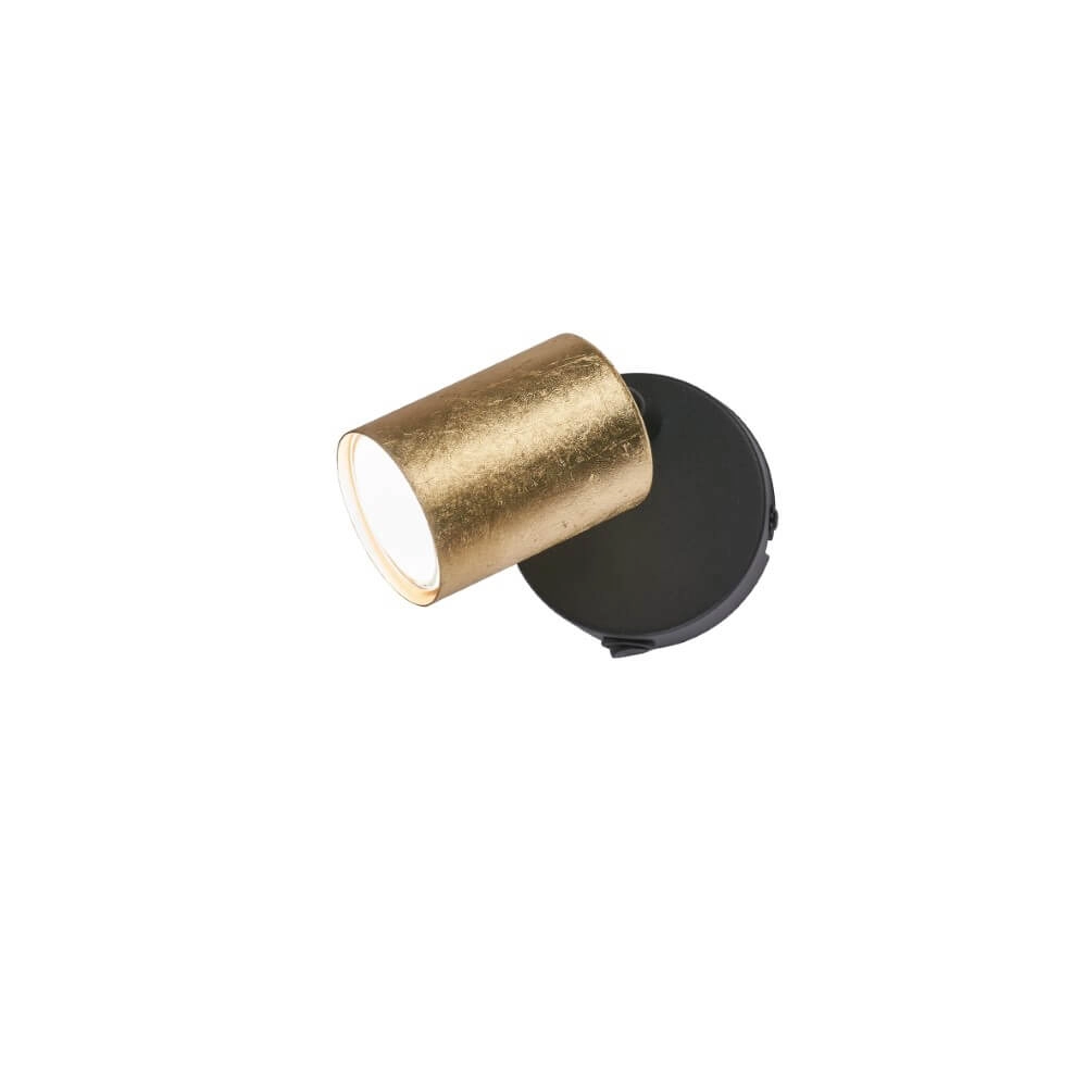 Wandlamp Vano zwart met goud