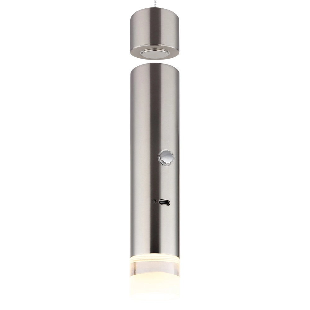 Strakke hanglamp Pelo nikkel Globo 9007371575824