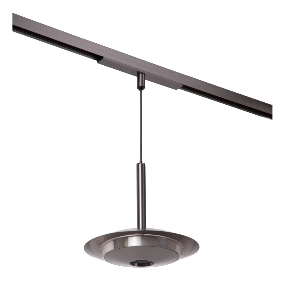 Rail hanglamp Linial 1-fase mat zwart chroom