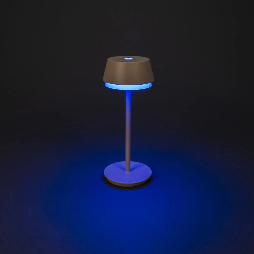 Tafellampje Lyon zandkleur met RGB functie KonstSmide 7318307830330