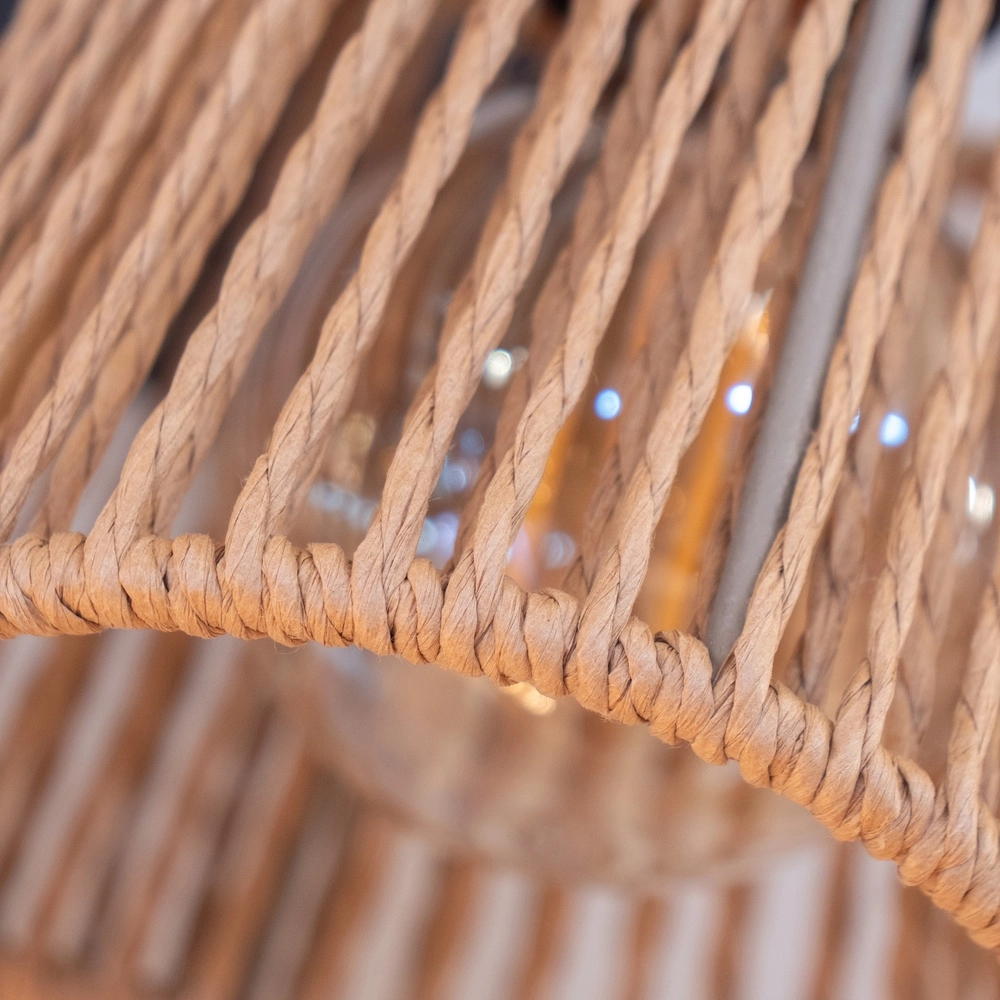 Plafondlamp Keelby rotan 2-lichts Eglo 9008606359639