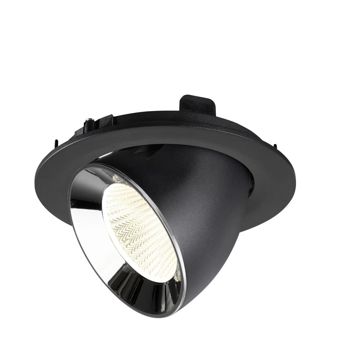 Inbouwspot Numinos Gimble L zwart/chroom 4000K - 40gr SLV 4024163310109