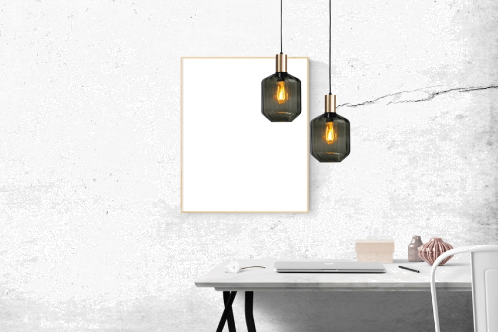 Hanglamp goud Porto met Jagger green glas - Ø 19cm Masterlight 8718121269221