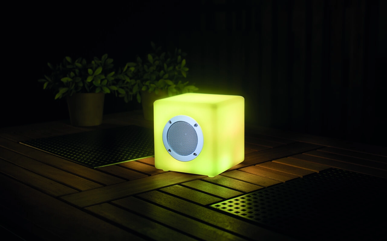 Tafellamp Cube 15 RGB met speaker GardenLights 5907800857511