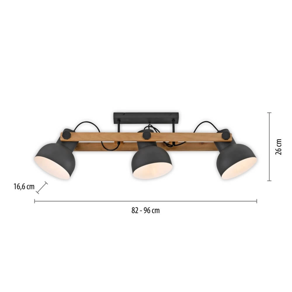 Plafondlamp Cup 2.0 3-lichts Just Light 4043689000707