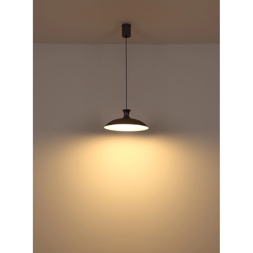 Grijze hanglamp Rocha design Ø 40cm Globo 9007371533985