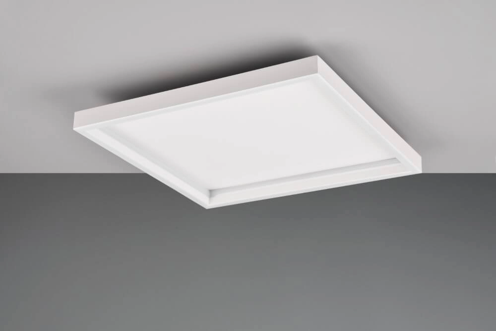 Vierkante witte plafonniere Rotonda Trio 4017807577624