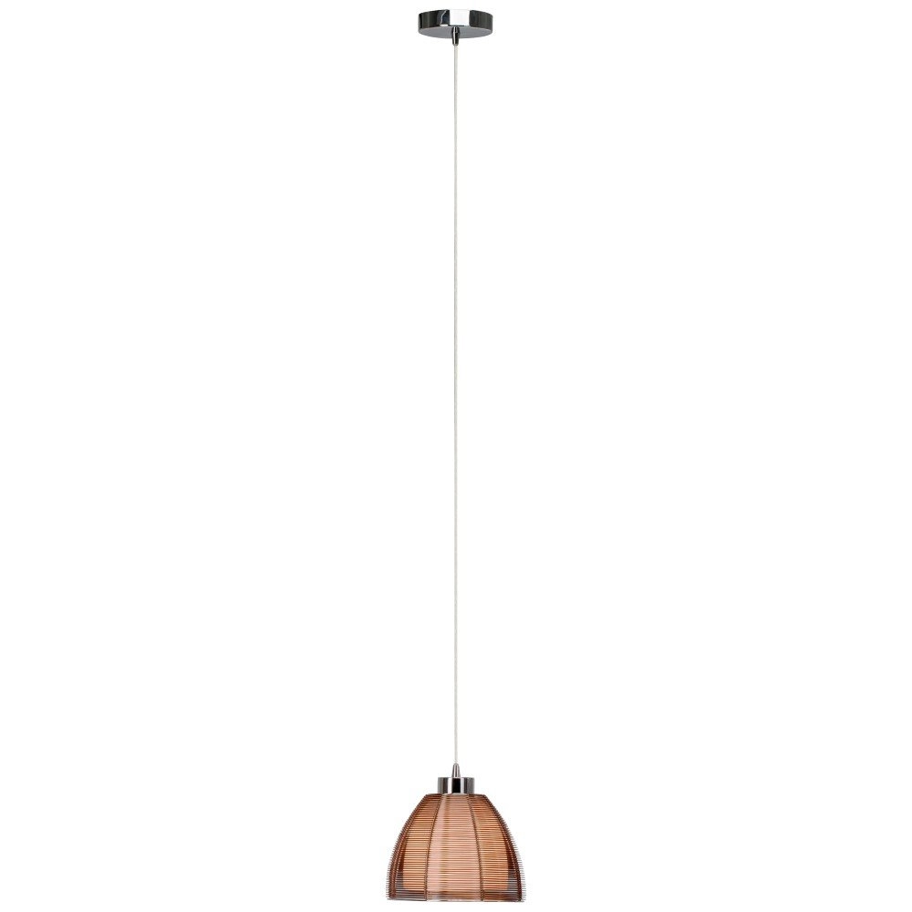 Design hanglamp Relax Ø 19,5cm brons met chroom Design hanglamp Relax Ø 19,5cm brons met chroom