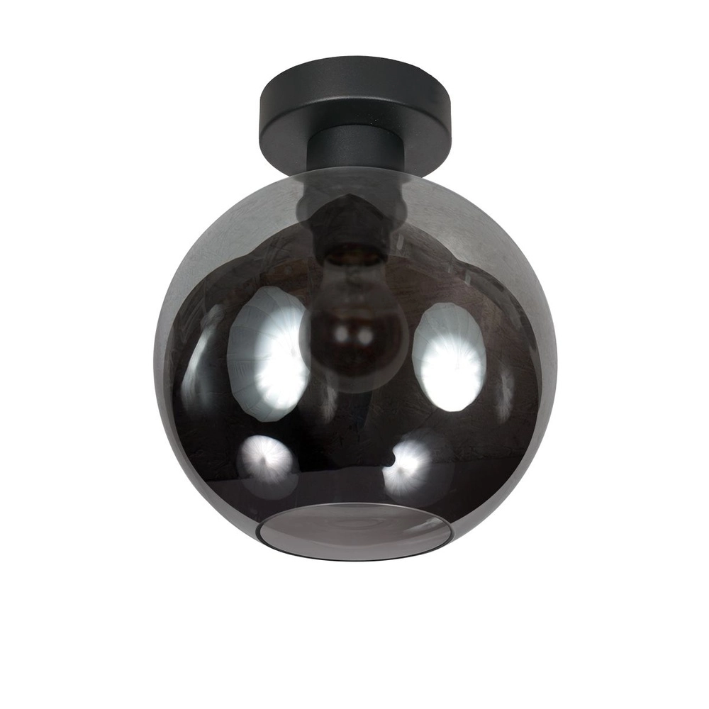 Plafondlamp Bloeba bol smoke glas Ø 20cm Steinhauer 8712746181098