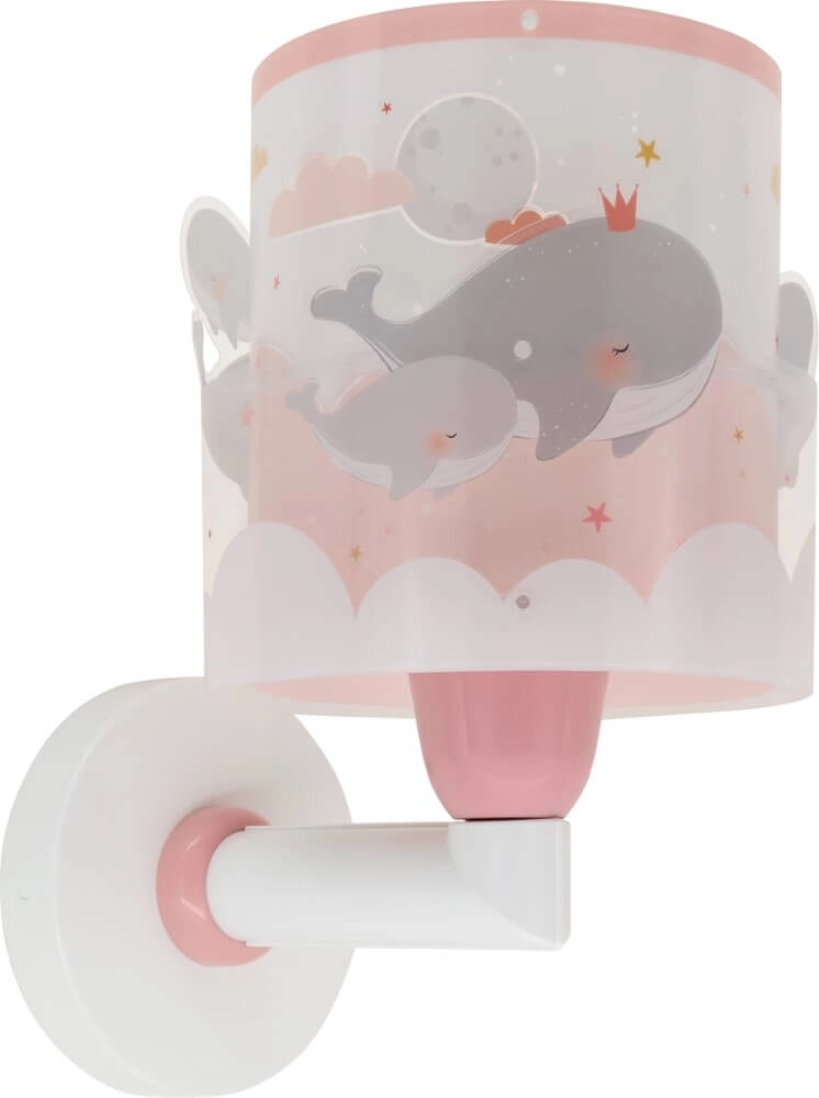 Roze wandlamp Whale Roze wandlamp Whale