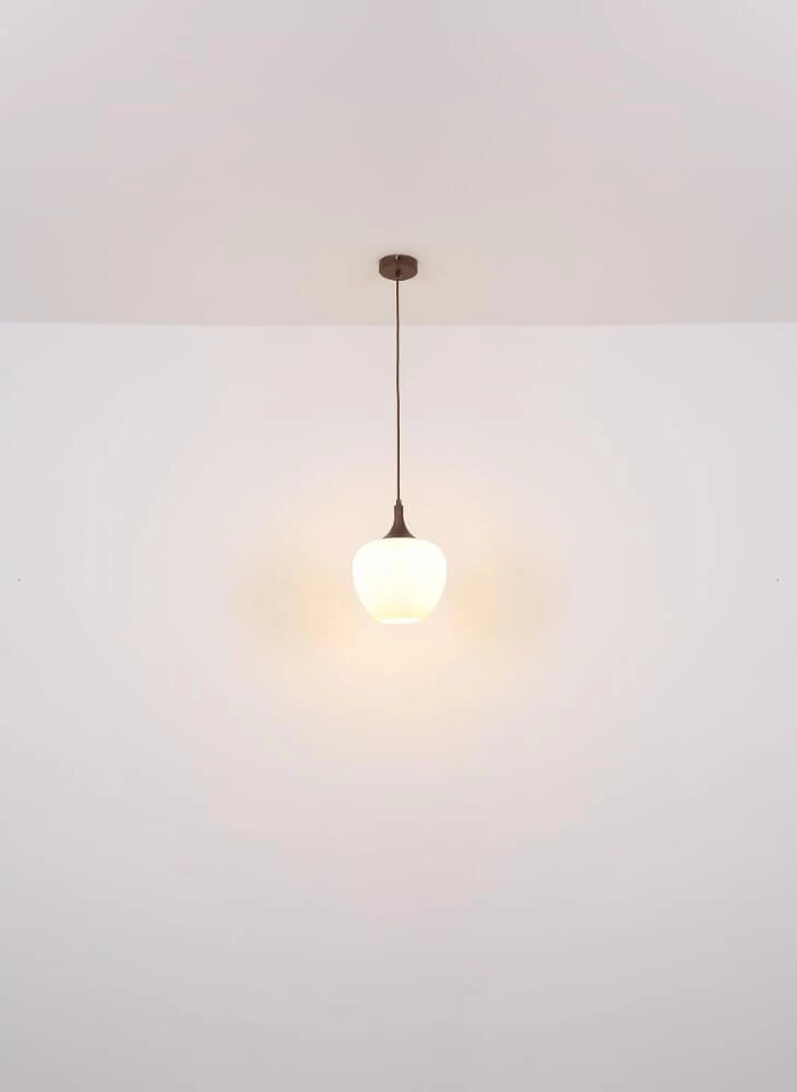 Bruine hanglamp Maxy 1-lichts Ø 24cm Globo 9007371445356