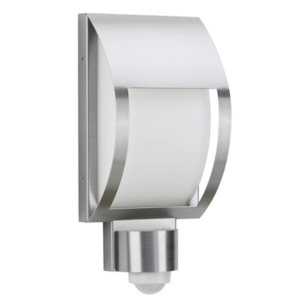 RVS buitenlamp met bewegingsmelder Hemi E27 RVS buitenlamp met bewegingsmelder Hemi E27